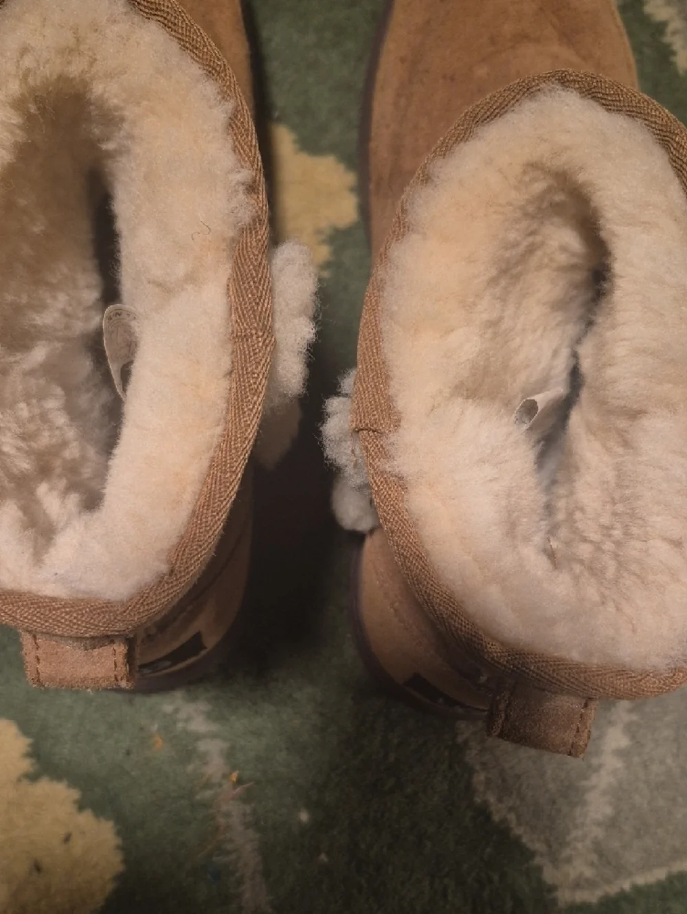 UGG Chestnut Suede Shearling-Lined Winter Boots